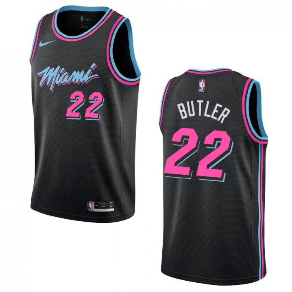 Men's Miami Heat Jimmy Butler #22 Black 19-20 Swingman Jersey - City Edition-Pro Kit Vault | Brand New 26/27 Sports Jerseys